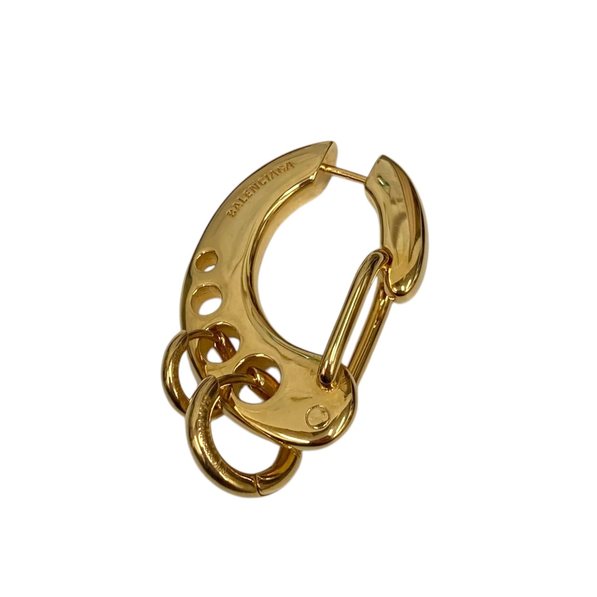 楽天市場】BALENCIAGA/バレンシアガ ロゴチェーン ピアス/合金/メッキ
