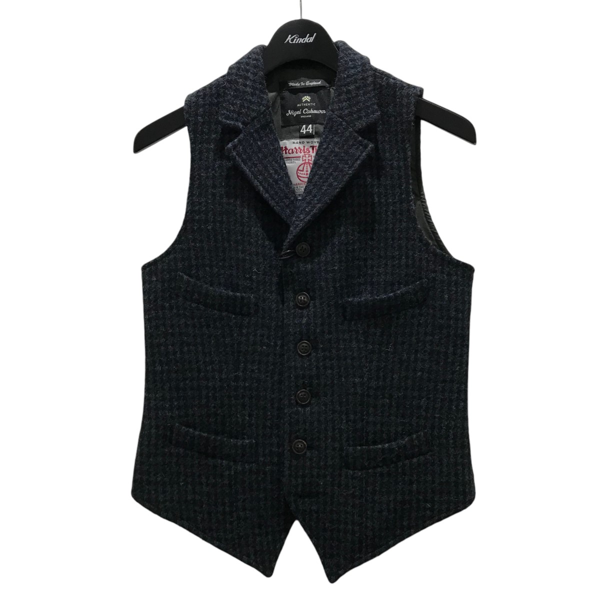 美品】Nigel Cabourn ナイジェルケーボン ジレ ベスト ネイビー