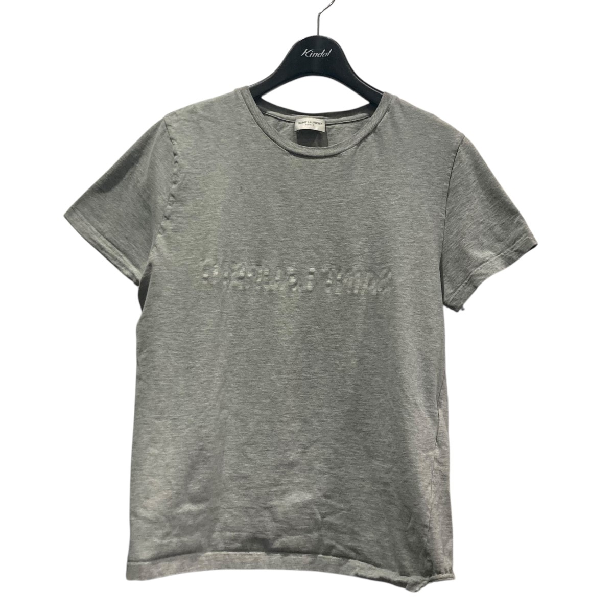 YSL 逆さ文字Tシャツ 737736 Saint Laurent Paris Reverse logo print T-shirt Brown 737736