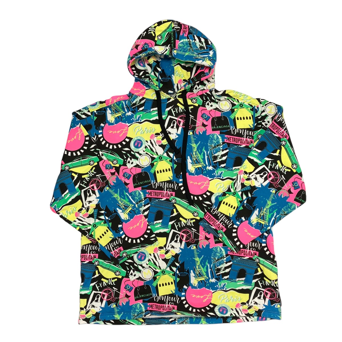 BALENCIAGA ミントグリーン パーカー BALENCIAGA - BALENCIAGA バレンシアガ 25SS エンブロイダリー