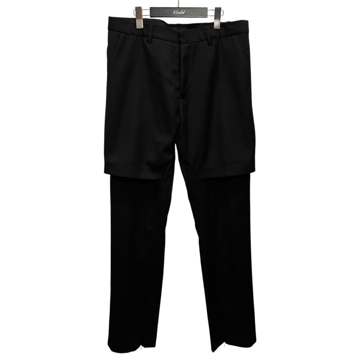 【中古】 HELIOT EMIL レイヤードパンツ ブラック サイズ：M 【価格見直し】
