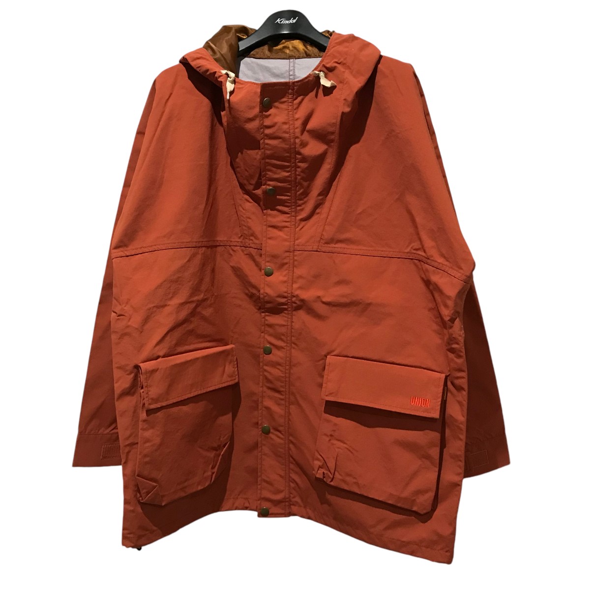 【中古】UNIONマウンテンパーカー オレンジ サイズ:3【価格見直し】|ブランド古着のカインドオル