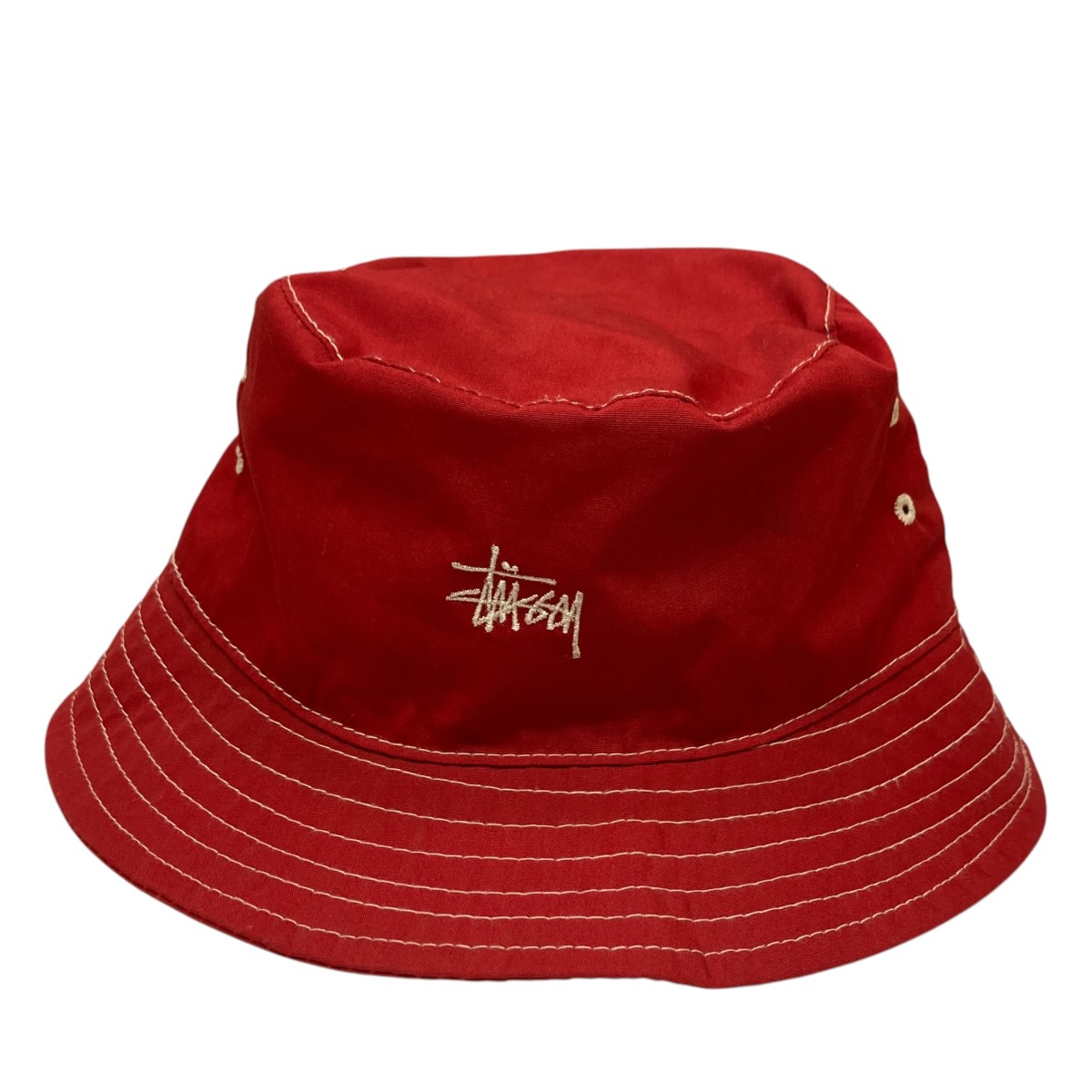 Stussy 赤 バケットハット 90s 台湾製　青タグ　L/XL 楽天市場】【90s】OLD STUSSY【バケットハット】 90年代 紺タグ