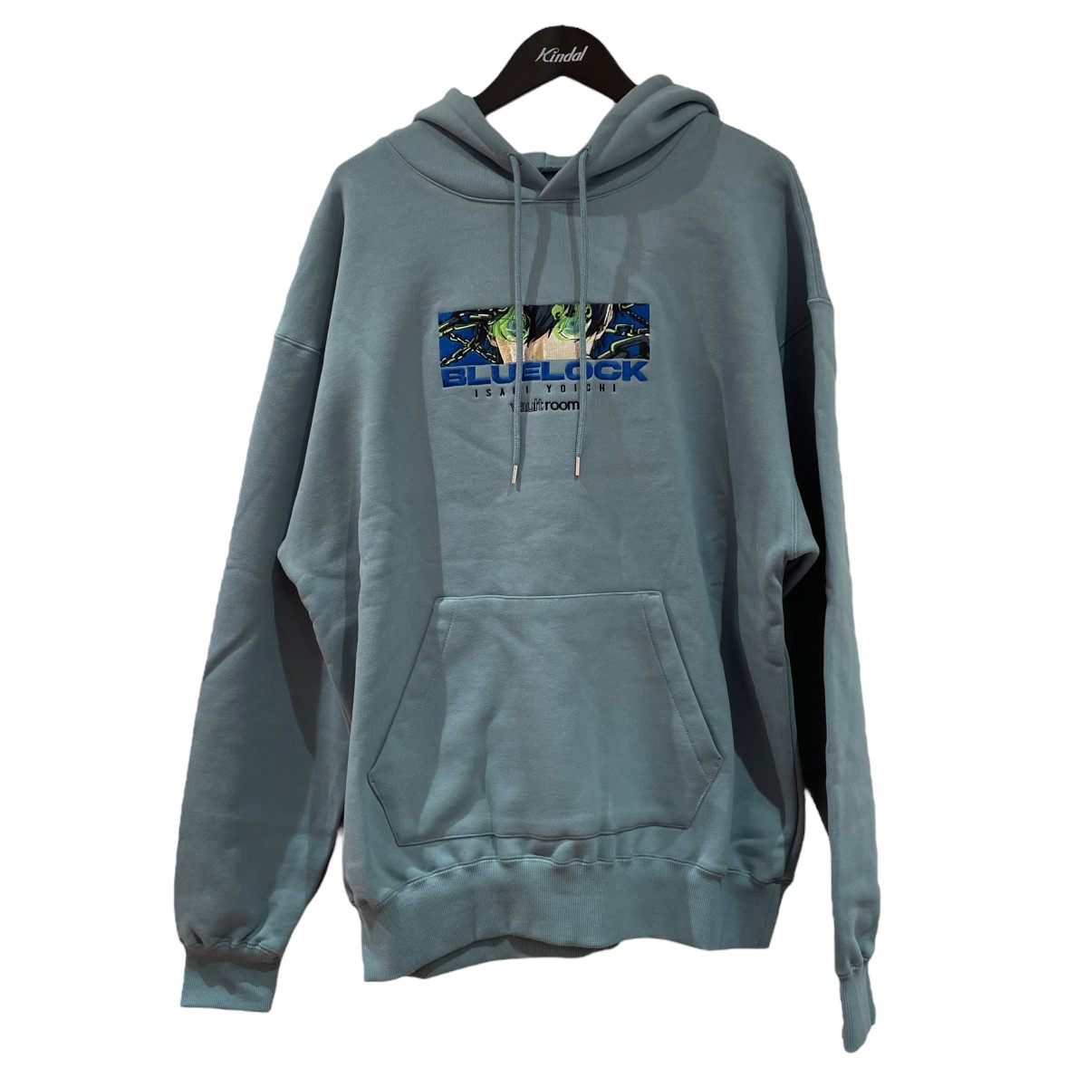【中古】 VAULTROOM ISAGI HOODIE 綿×ポリウレタン パーカー グリーン サイズ：XL 【価格見直し】
