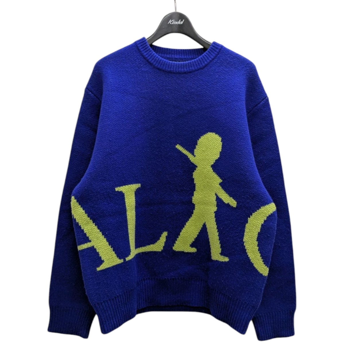 【中古】 PALACE GUARD KNIT クルーネックニット ブルー サイズ：S 【価格見直し】
