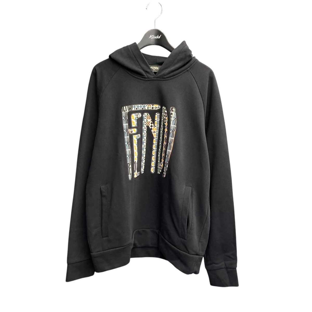 FENDI パーカー ショート丈　マルチカラー　ズッカ柄　S 楽天市場】【中古】 FENDI （フェンディ）FFマーク ズッカ柄