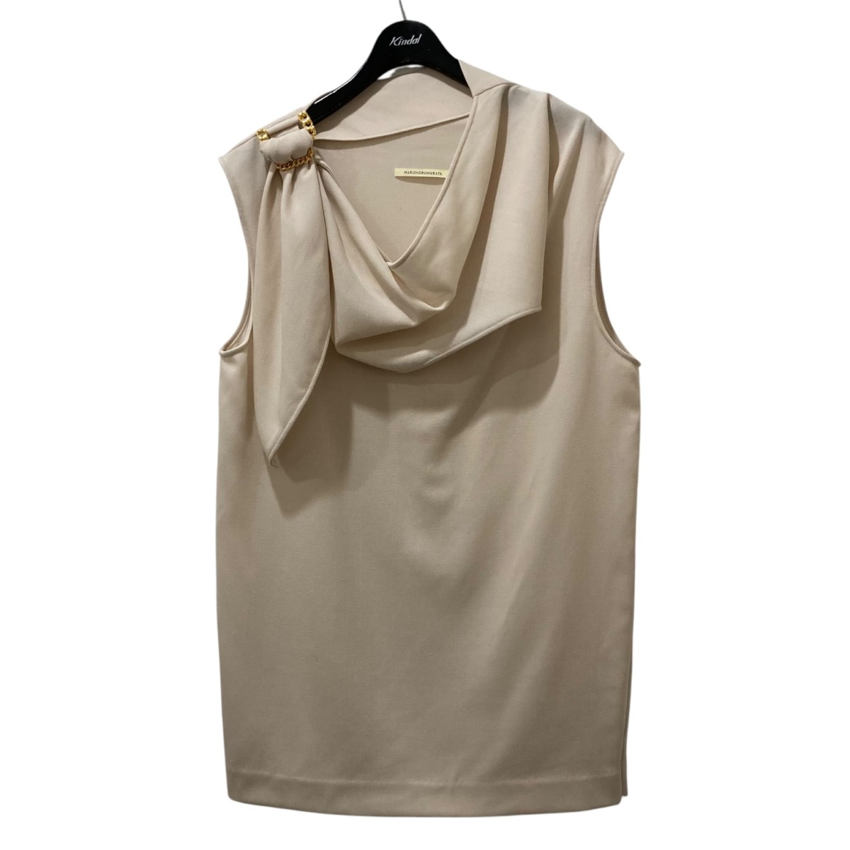 中古】ハルノブムラタ HARUNOBUMURATA ノースリーブサテンブラウス  