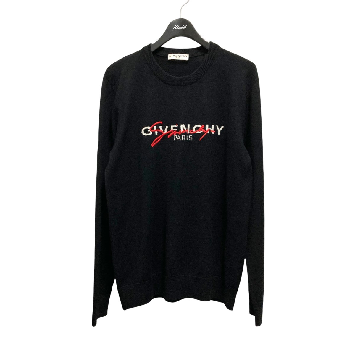 【中古】 GIVENCHY ロゴニット BM90B 1404X ブラック サイズ：XL 【価格見直し】