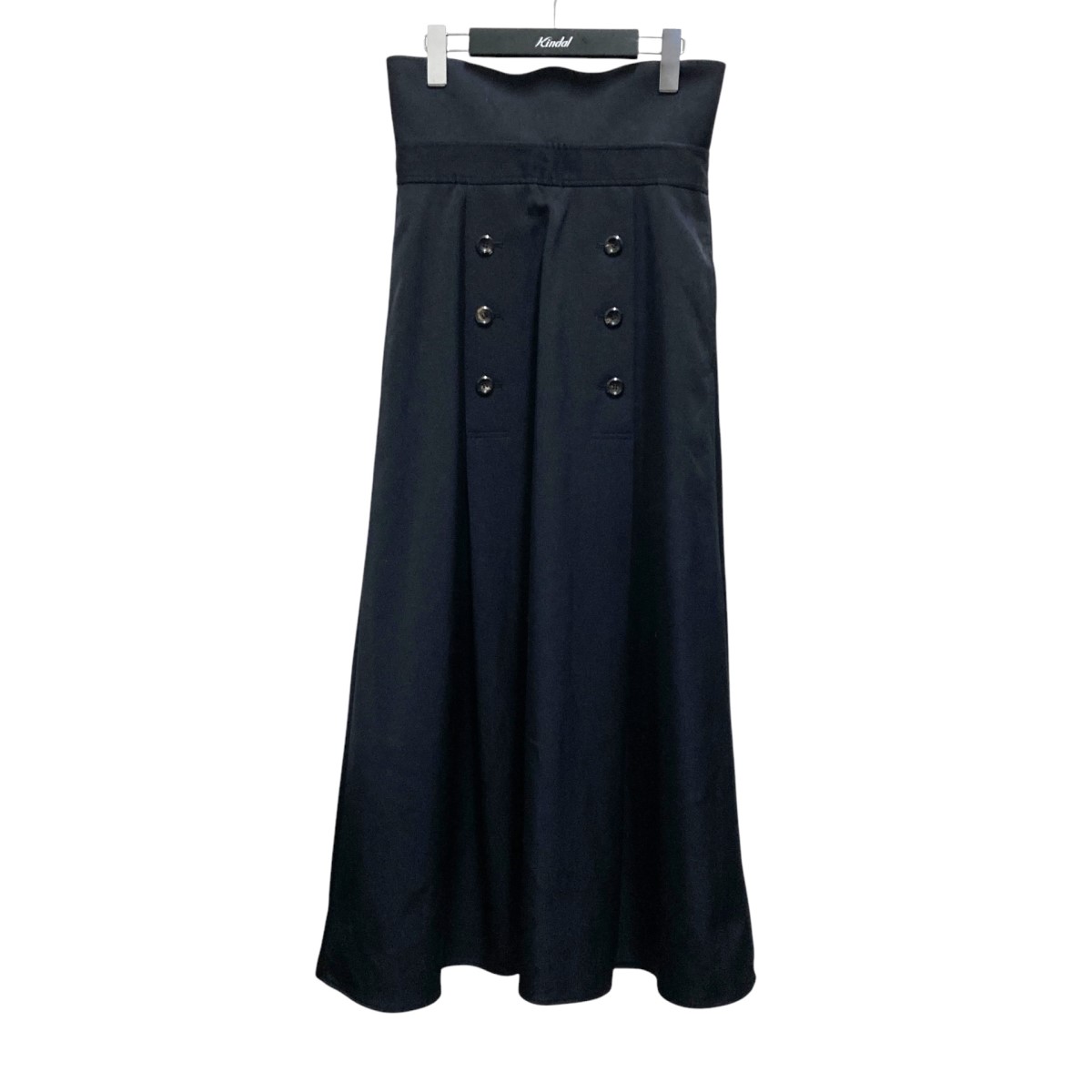 【中古】 THE RERACS RERACS BALCOLLAR MARINE SKIRT マリンロングスカート 23SS RESK 148L J ブラック サイズ：36 【価格見直し】