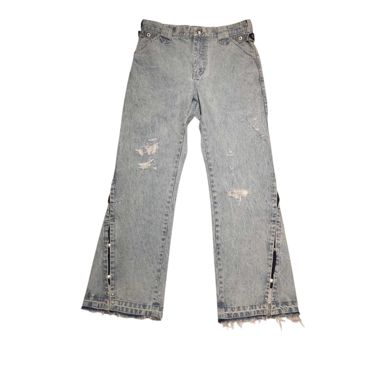 【中古】 Tamme 23AW CRACKS BLEACH FLARED DENIM PANTS デニムパンツ 23A0108 インディゴ サイズ：1 【価格見直し】