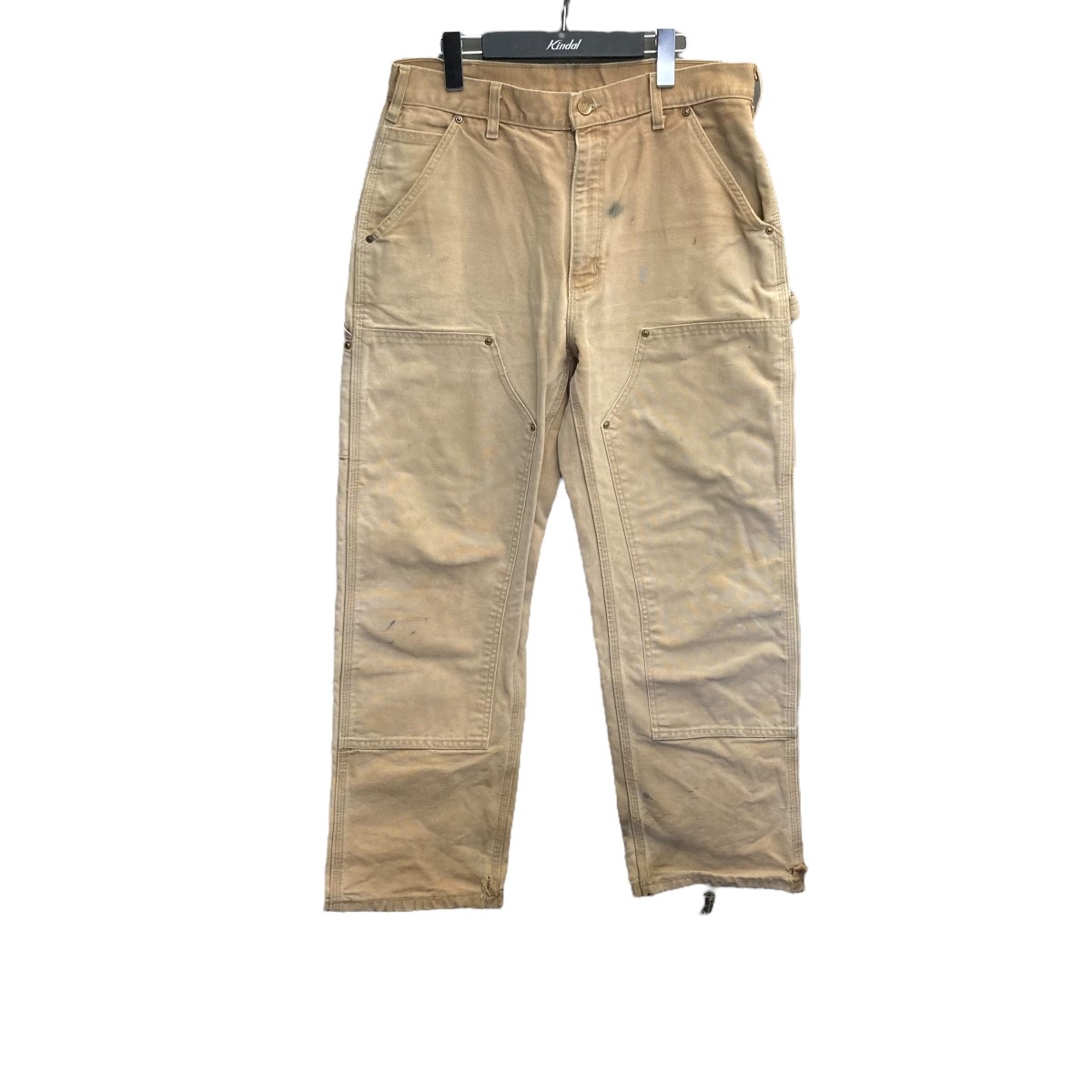 【中古】CarHartt　刺繍タグ ペインターパンツ ベージュ サイズ：W33&times;L32 【070726】（カーハート）｜ブランド古着のカインドオル 16,542円