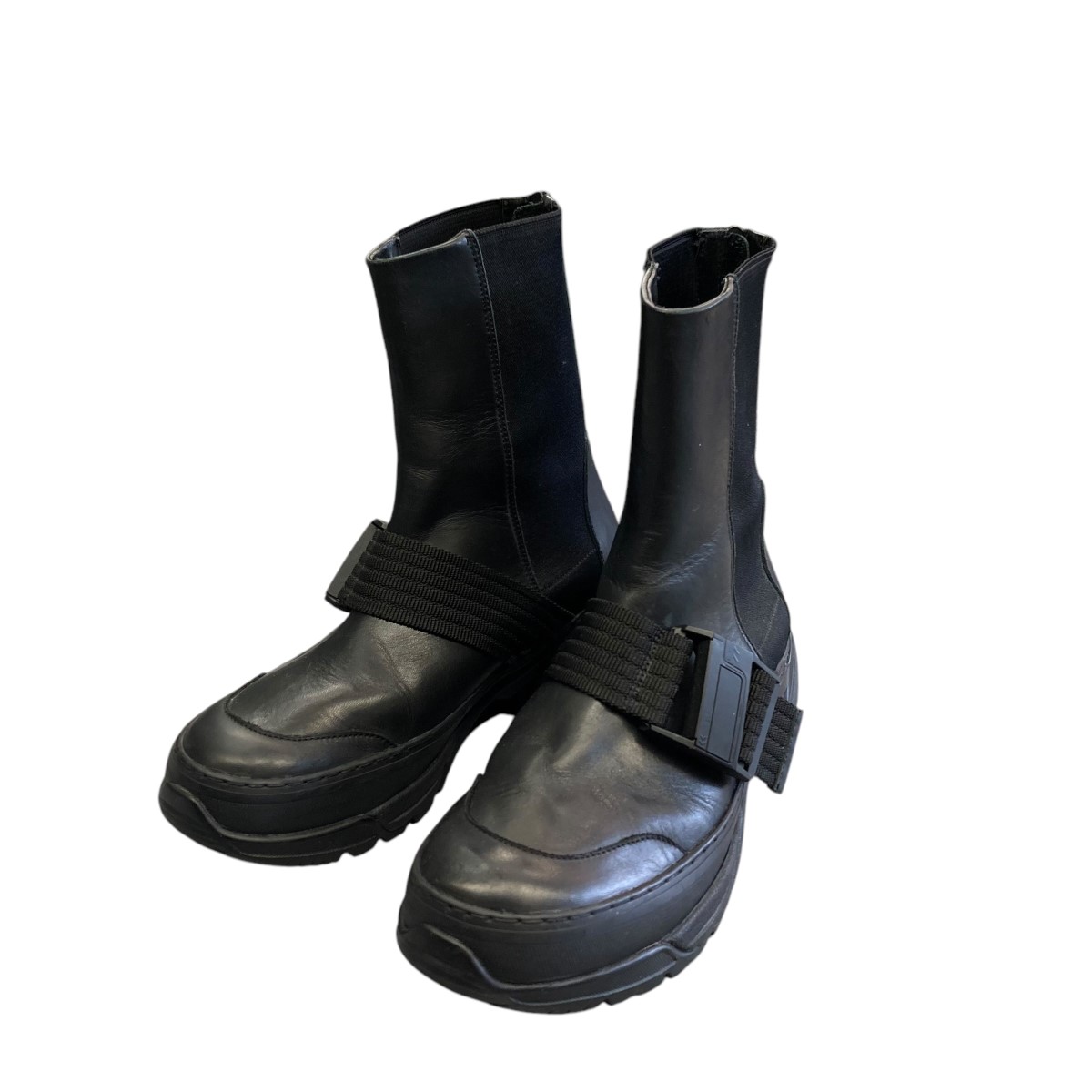 E06192 未使用品 RIPVANWINKLE SIDE ZIP ブーツ 43 リップヴァンウィンクル RIPVANWINKLE SIDE ZIP BOOTS （Black