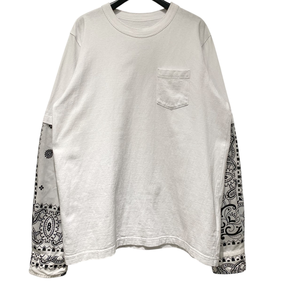 Sacai サカイ 24AW Bill Cunningham Graphic Embroidery L/S T-Shirt 長袖 Tシャツ 1 グレー sacai サカイ 24AW Bill Cunningham Graphic Print T-Shirt ビル
