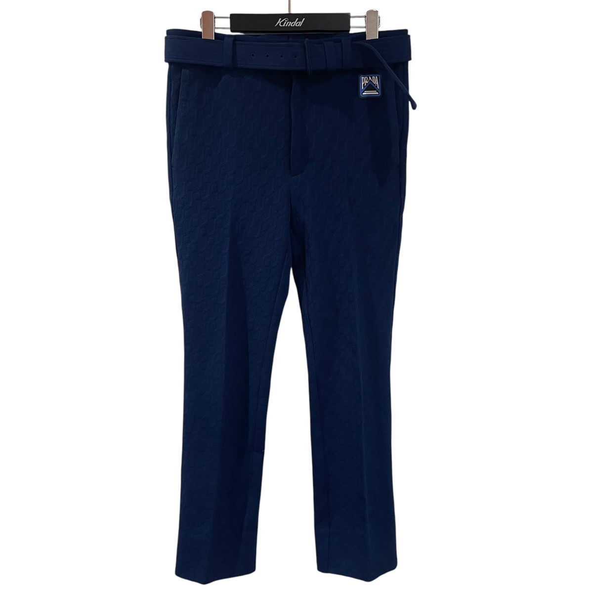 【中古】 PRADA ベルトパンツ UP0041 S191 1TNG ネイビー サイズ：SIZE 44 【価格見直し】