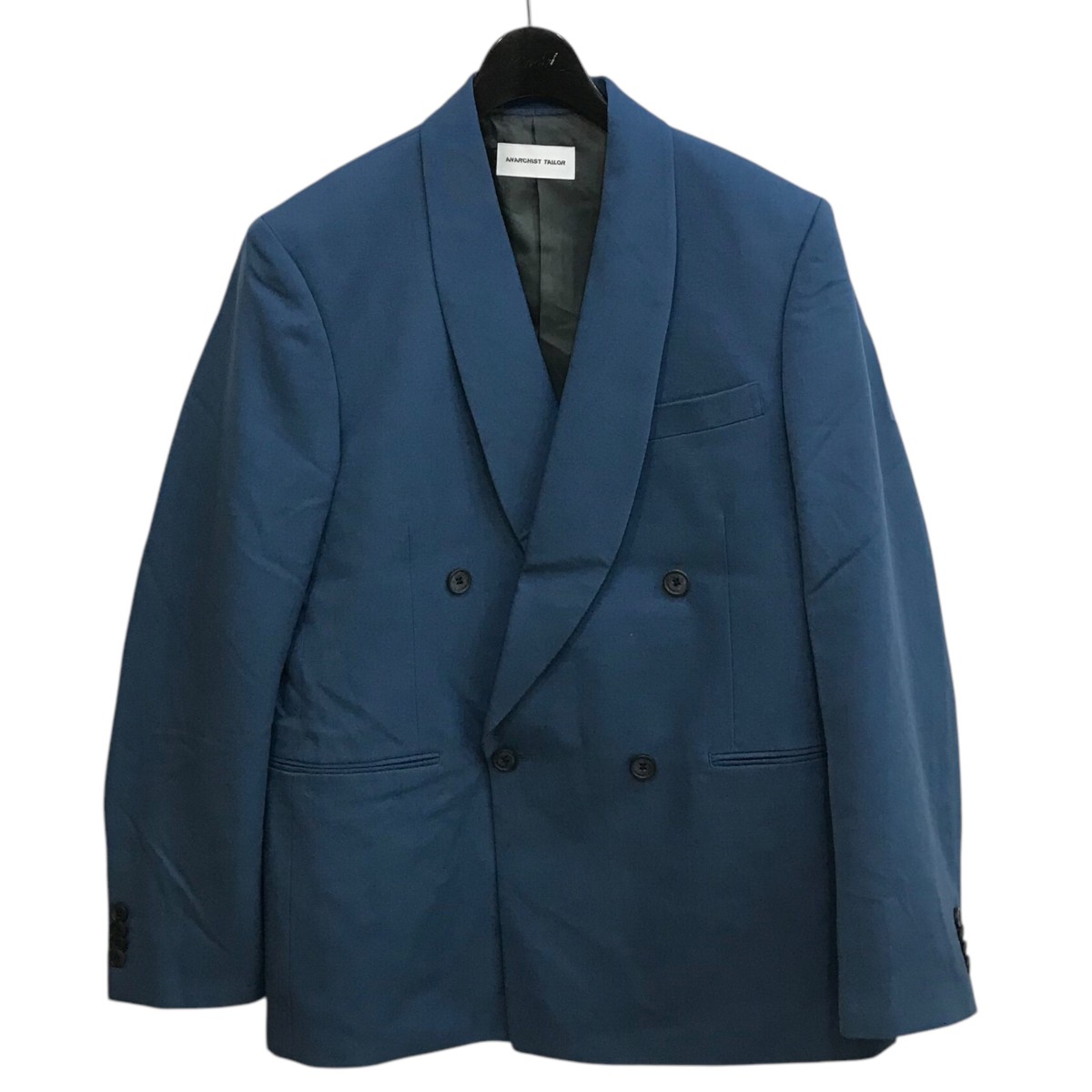 【中古】 ANARCHIST TAILOR　 ショールカラーダブルテーラードジャケット ブルー 【300326】（アナーキストテイラー）