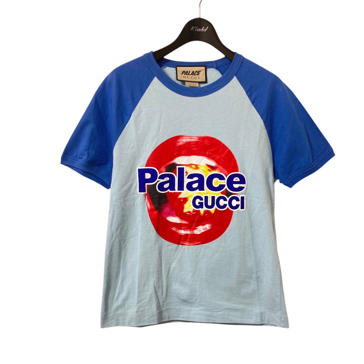 【中古】GUCCI×PALACE コットンジェレシー プルオーバー 720353 天の原青み 大きさ：XS 【180426】（グッチ×九重の天）