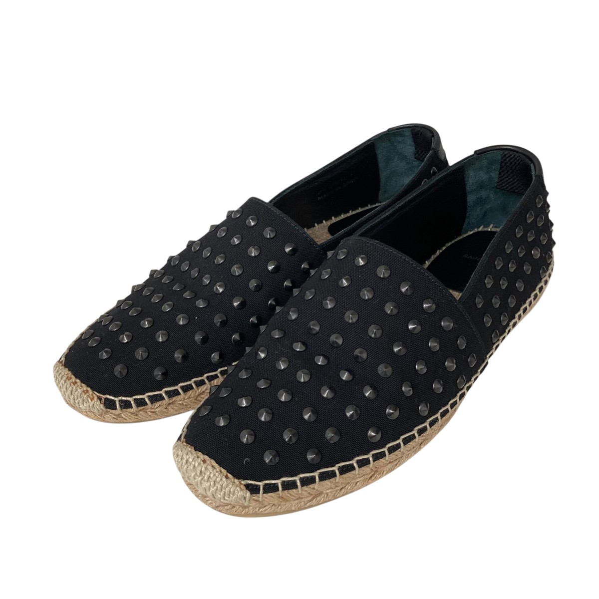 SAINT LAURENT エスパドリーユ 黒 ☆関税込☆SAINTLAURENT サンローラン モノグラムエスパドリーユ