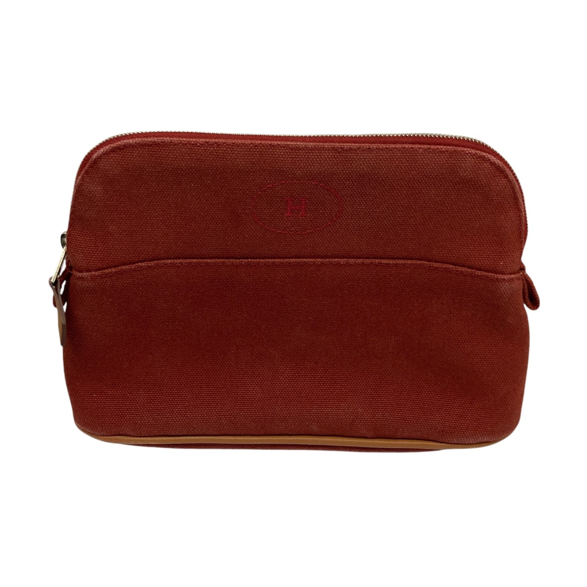 【中古】<br>HERMES<br>ボリードポーチ レッド サイズ：ONESIZE<br>【価格見直し】