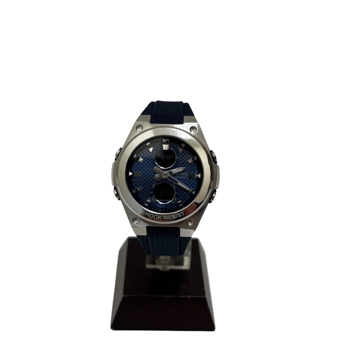 【中古】 CASIO　 G-MS BABY-G リストウォッチ MSG-C100 ネイビー、シルバー 【050425】（カシオ）