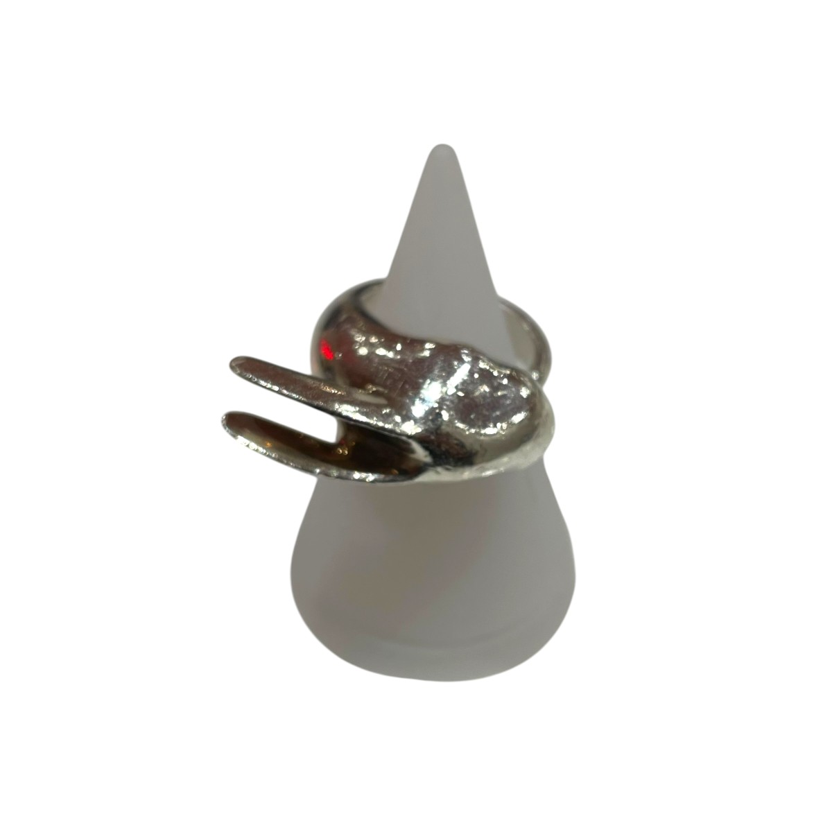 【中古】R．ALAGAN MOON RABBIT RING しろがね色輪っか 大きさ：3.5号 【090426】（ララガン）