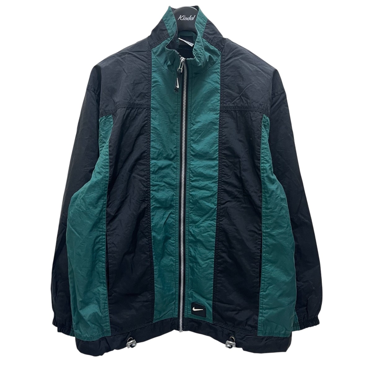 【中古】 NIKE　 90S vintage トラックジャケット グリーン×ブラック サイズ：L 【060425】（ナイキ）