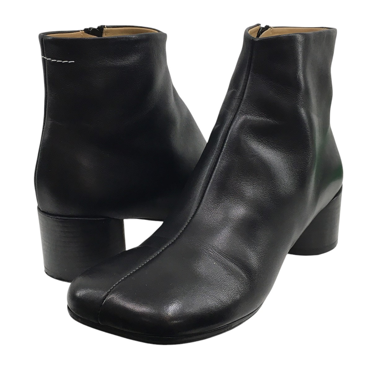 楽天市場】【中古】MM6 Maison Margielaニットブーツ ホワイト