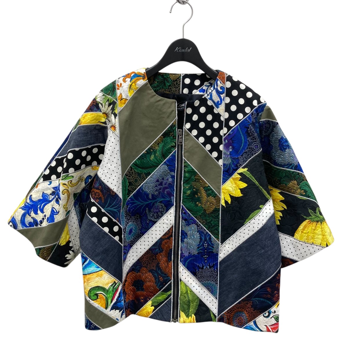 ★美品★ドルチェ&ガッバーナ テーラードジャケット リネン レオパード 38 良品 Dolce&Gabbana ドルチェ&ガッバーナ Portofino グレン