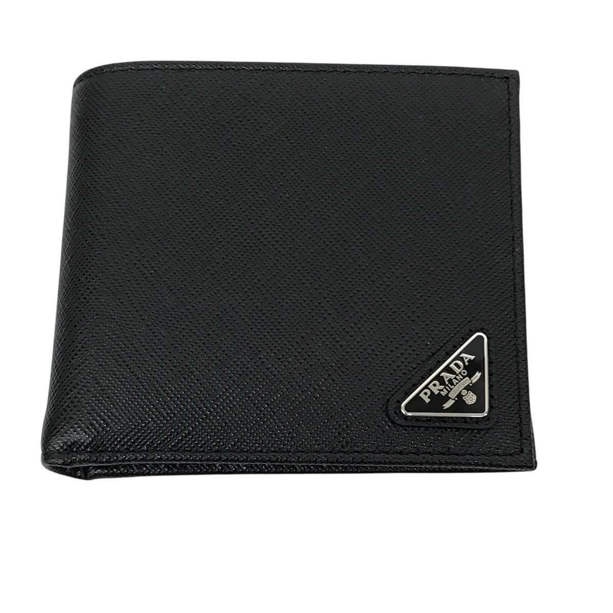 MT039 美品 PRADA 二つ折り長財布 テスート ブラック M201 MT039 美品 PRADA 二つ折り長財布 テスート ブラック M201