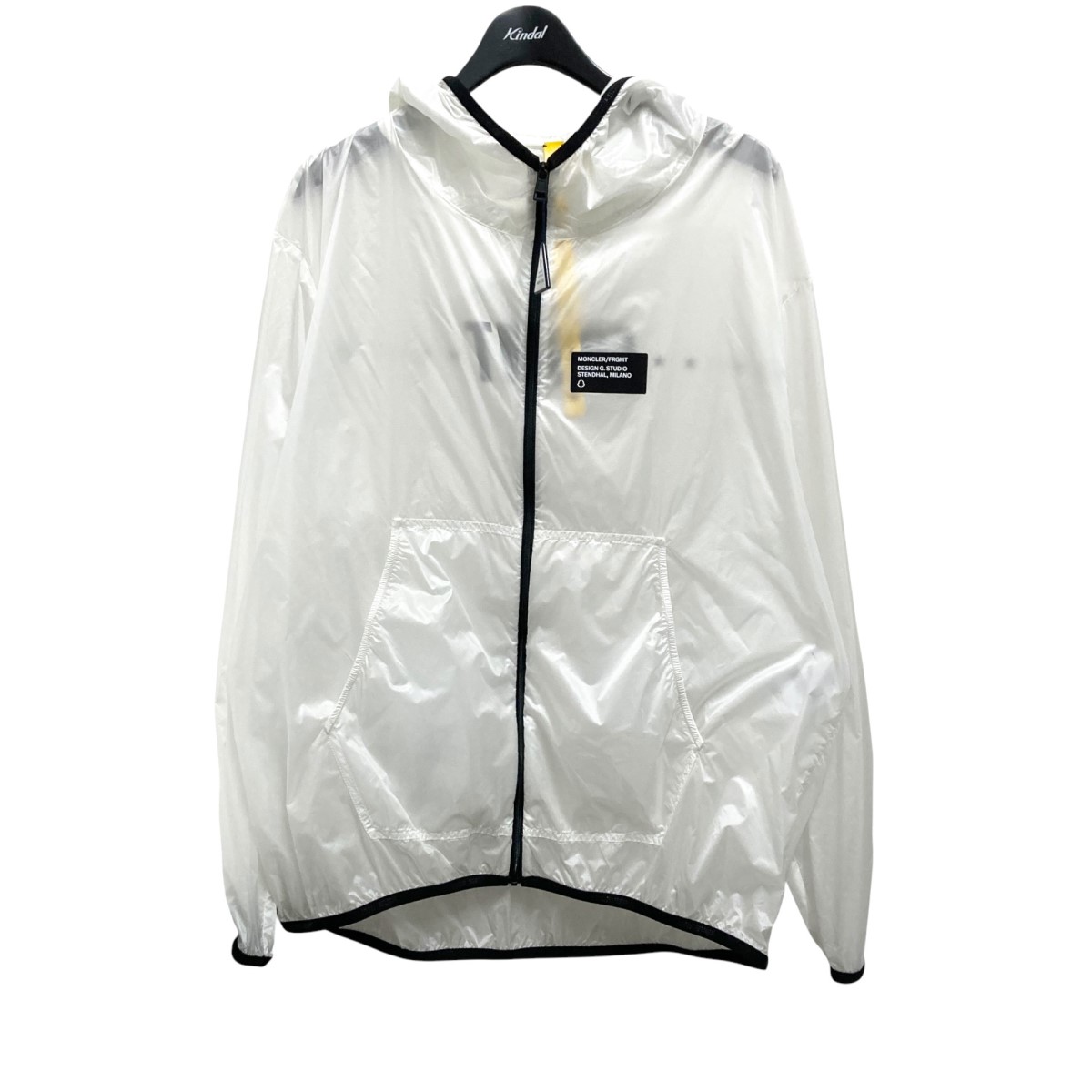 【中古】 MONCLER×FRAGMENT DESIGN　 マウンテンパーカー G209U1A00023 ホワイト サイズ：2 【100425】（モンクレール×フラグメントデザイン）