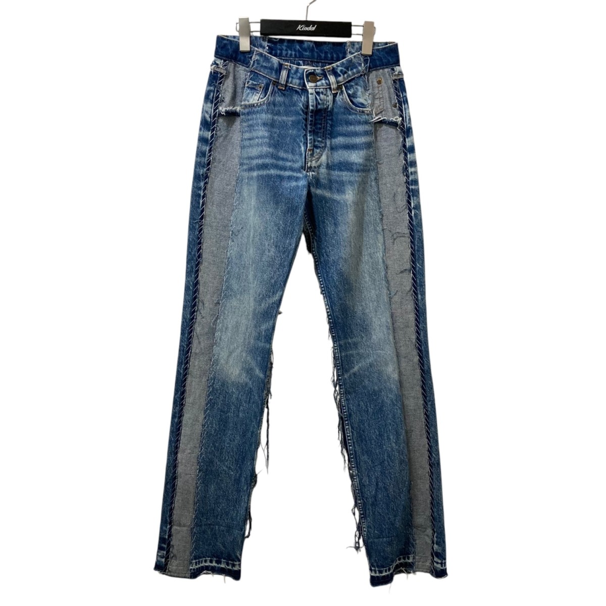 【中古】<br>Maison Margiela<br>パッチワーク デニムパンツ S51LA0137 インディゴ サイズ：40<br>【価格見直し】