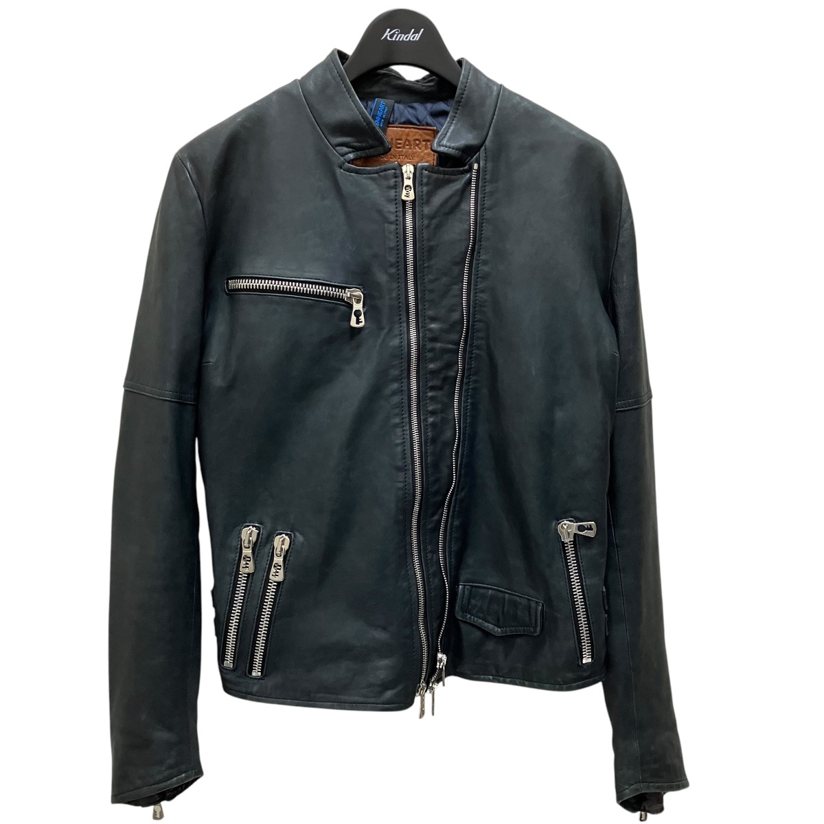 【中古】BENHEART なめし革上衣 黒いこと 大きさ：44 【050626】（ベンハート型）
