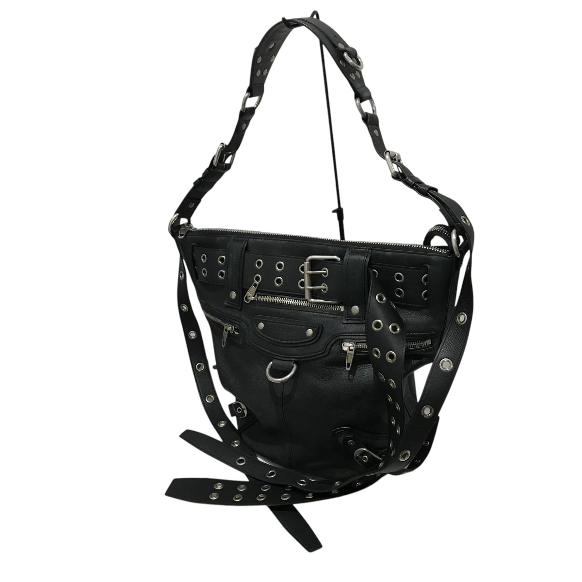 BALENCIAGA エモ バケットバッグ ブラック BALENCIAGA (バレンシアガ) Emo Bucket Bag XS エモ バケット