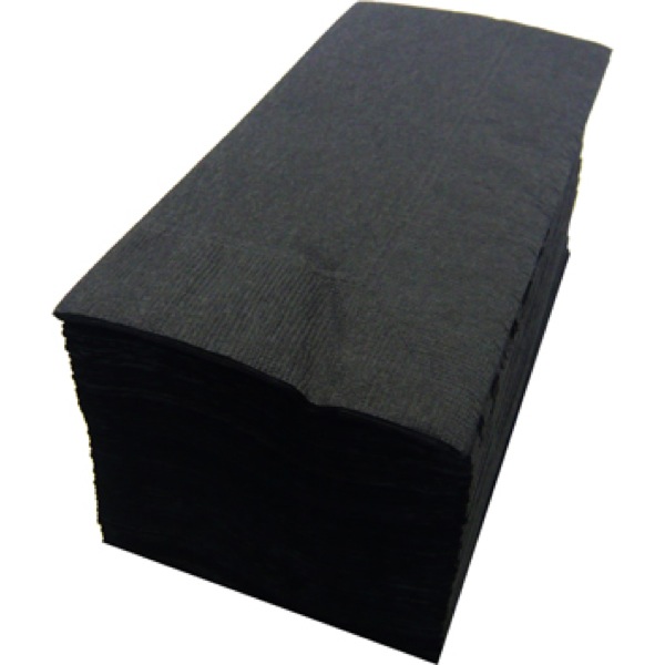【紙ナプキン】8つ折り2PLYナプキン「ブラック」（50枚） | 業務資材のきんだいネットショップ