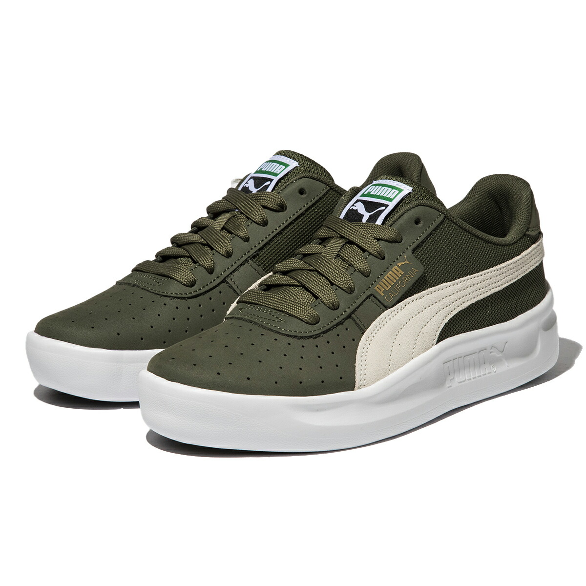 【楽天市場】【30%OFF】PUMA CALIFORNIA LWT(VINE-PUMA WHITE)(プーマ カリフォルニア LWT)【メンズ  レディース】【シューズ スニーカー 靴 ローカット クラシック アーカイブ 復刻 軽い】【23SS】 : Kinetics