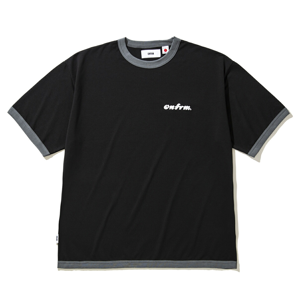 【20%OFF】 UNFRM OUTDOOR STANDARD AEROKNOT HEAVY WEIGHT DROPLET EMB RINGER DRY T-SHIRT (BLACK) (ユニフォームアウトドアスタンダード エアロノット ヘビーウェイト ドロップレット EMB リンガー ドライ Tシャツ) 【メンズ】【速乾 UVカット】【25SS】