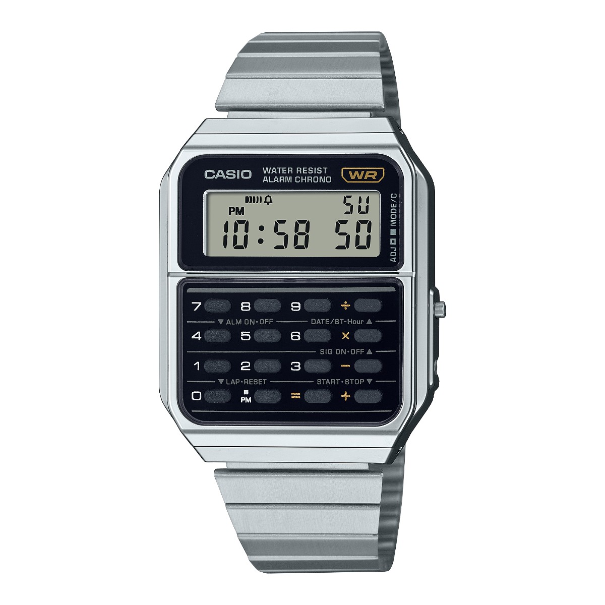 時計 CASIO A120WE-1AJF CASIO】カシオ クラシック A120WE-1AJF クオーツ シルバーの通販