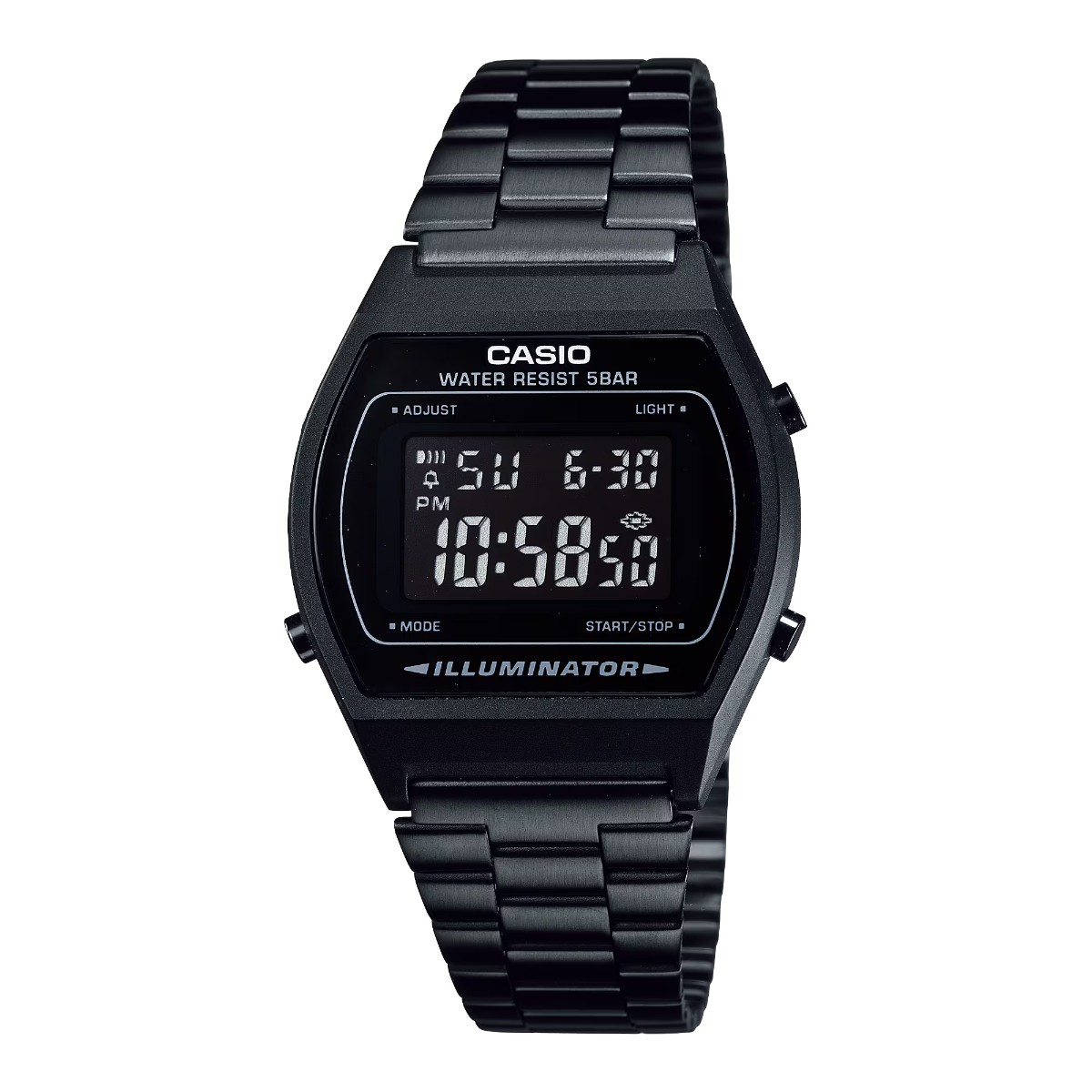 【新品・未使用】CASIO BASIC DIGITAL メタリック ブラック液晶 CASIO（カシオ）/BASIC DIGITAL METALLIC（デジタル腕時計