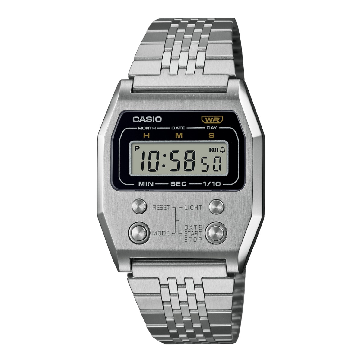 CASIO A1100D-1JF(シルバー)(カシオ 1100D-1JF)【メンズ レディース】【腕時計 生活防水 ユニセックス】【26SS】|Kinetics