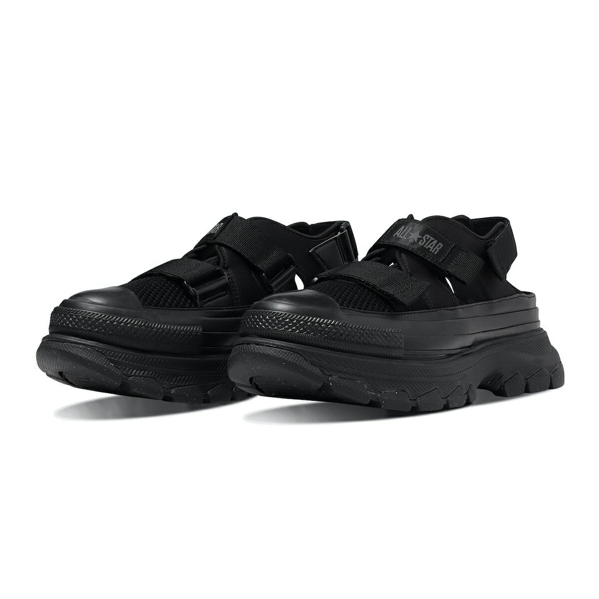 【ラスト1点】【50%OFF】【残りレディースサイズのみ】CONVERSE ALL STAR (R) TREKWAVE SANDAL OX (ブラックモノクローム) (コンバース オールスター (R) トレックウエーブ サンダル OX) 【メンズ レディース】【スポーツサンダル 厚底】【24SS】