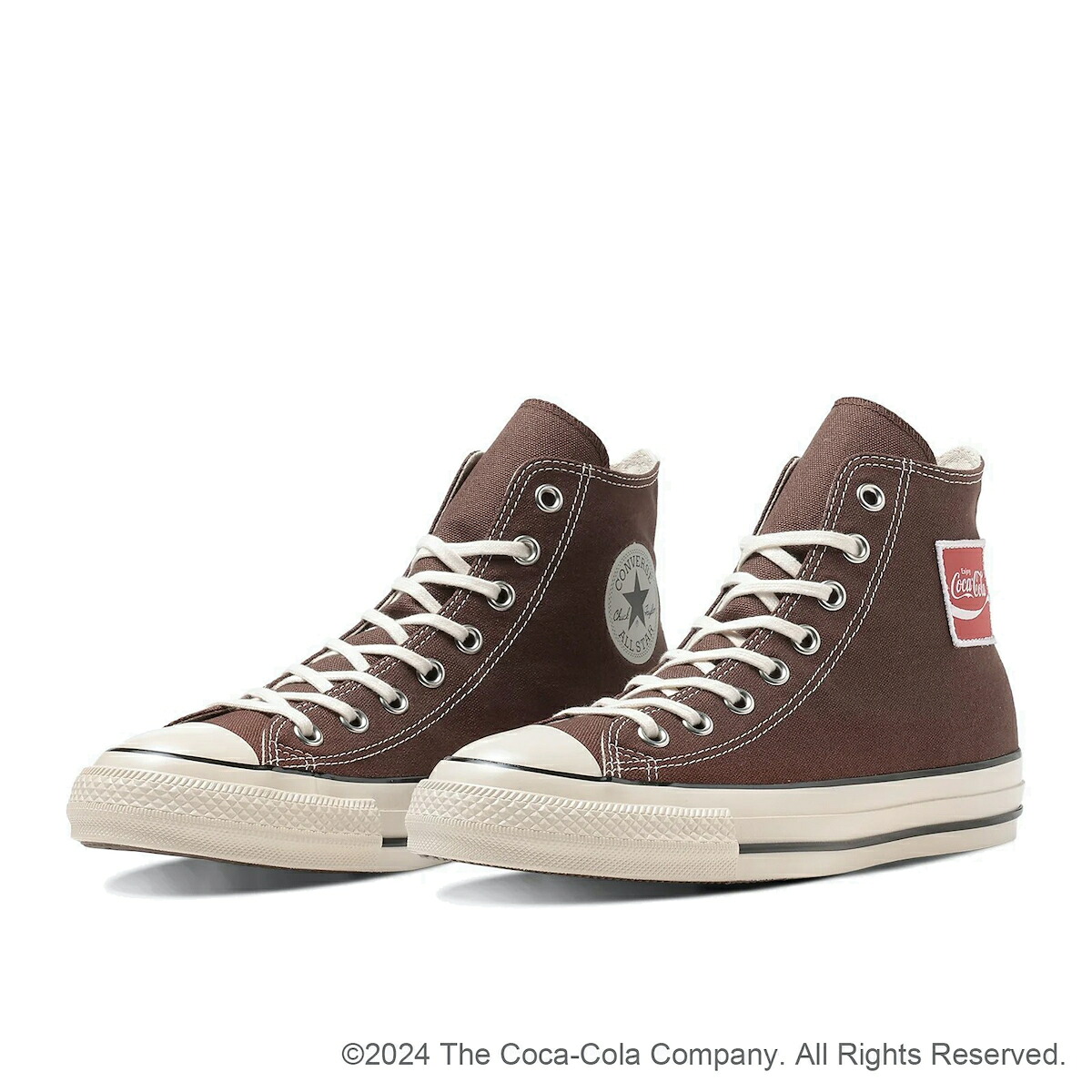 【50%OFF】CONVERSE ALL STAR US Coca-Cola UF HI (ブラウン) (コンバース オールスター US コカコーラ UF HI) 【メンズ レディース】【スニーカー ハイカット コカ・コーラ コラボモデル レトロ】【24SS】【RS12】