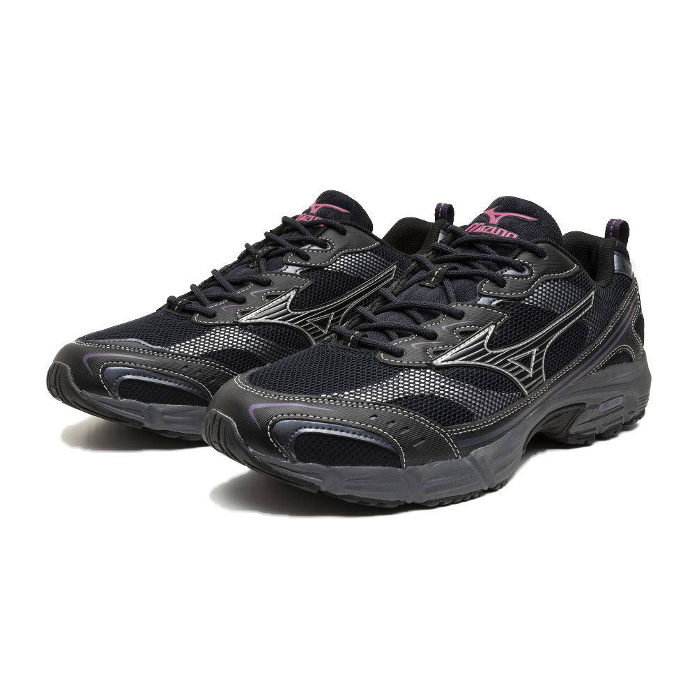 MIZUNO MXR (ネイビー&times;ブラック&times;パープル) (ミズノ MXR)【メンズ】【ランニング メッシュ素材 クッション性 フィット感 ブラック】【26SS】｜Kinetics