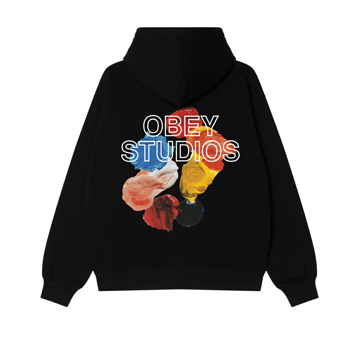 【40%OFF】OBEY STUDIOS PALETTE(BLACK)(オベイ 制作室 調色板 ティーシャツ)【メンズ】【フーディー パーカー グラフィック刷り上げる】【25SS】