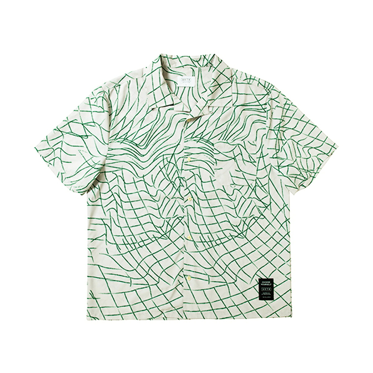 【30%OFF】 AKTR B.B.WEB SHIRTS (ECRU) (アクター B.B.ウェブ シャツ) 【メンズ レディース】【半袖シャツ 総柄 バスケ ウーブン】【25SS】
