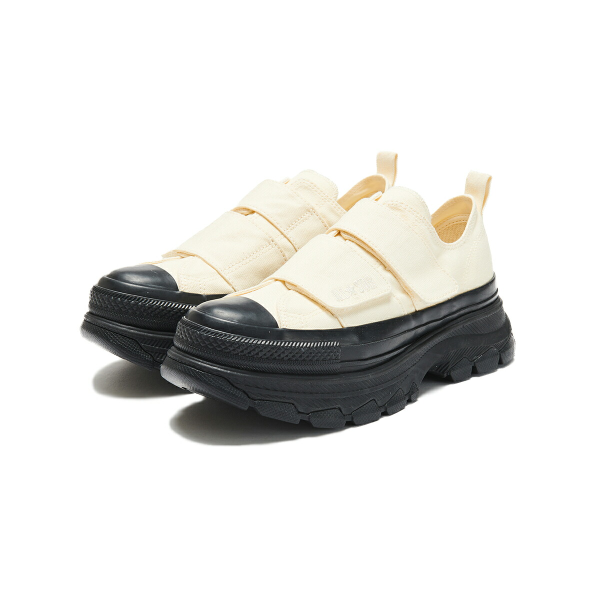 CONVERSE ALL STAR TREKWAVE V-2 OX(エクリュ/ブラック)(コンバース オールスター トレックウエーブ V-2 OX)【メンズ レディース】【シューズ スニーカー 厚底 クッション キャンバス】【25SS】画像