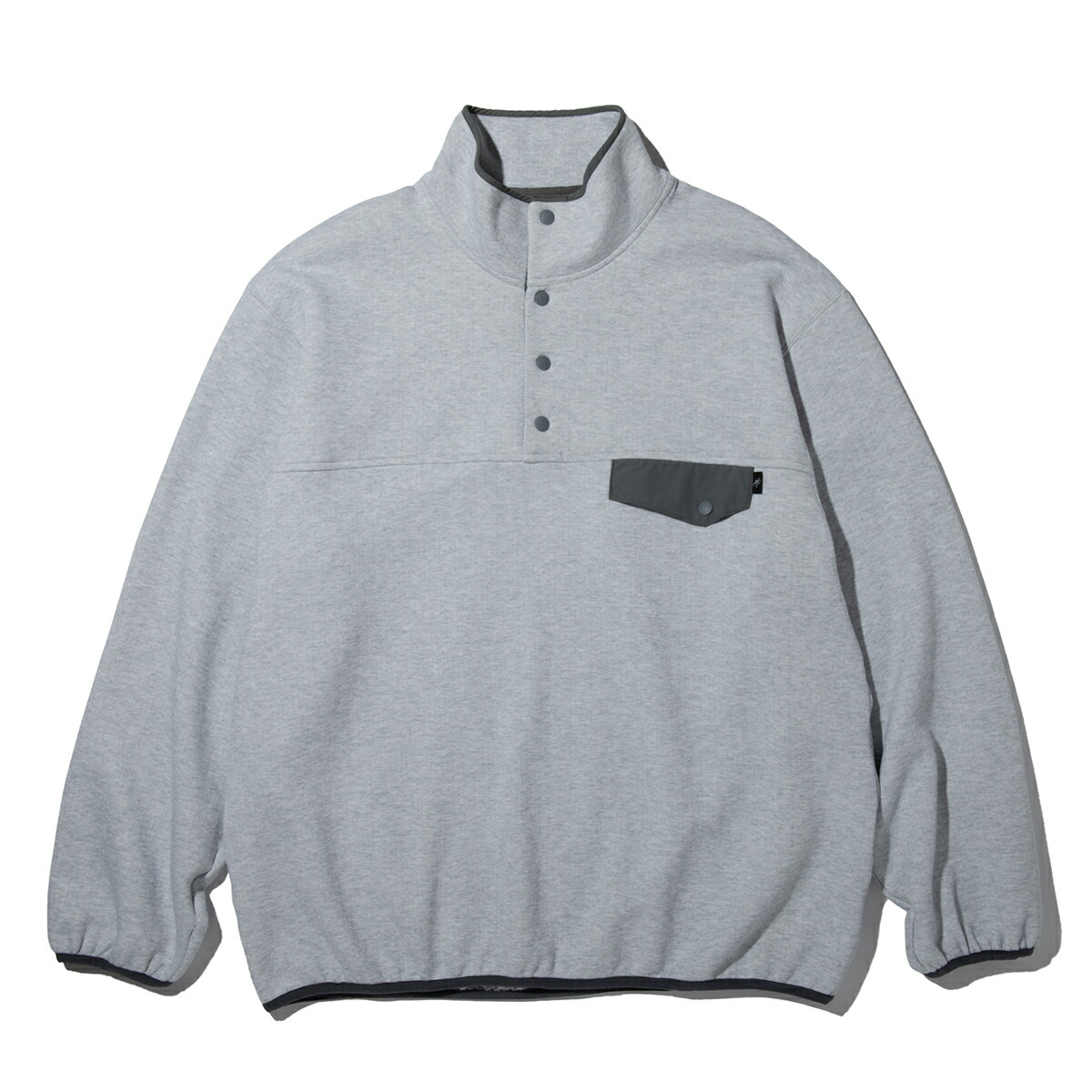 【ラスト1点】【40%OFF】 SPRECEPT SNAP PULLOVER SWEAT (GRAY) (プリセプト スウェット モックプルオーバー) 【メンズ】【スウェット モックネック プルオーバー】【24FW】 11,220円