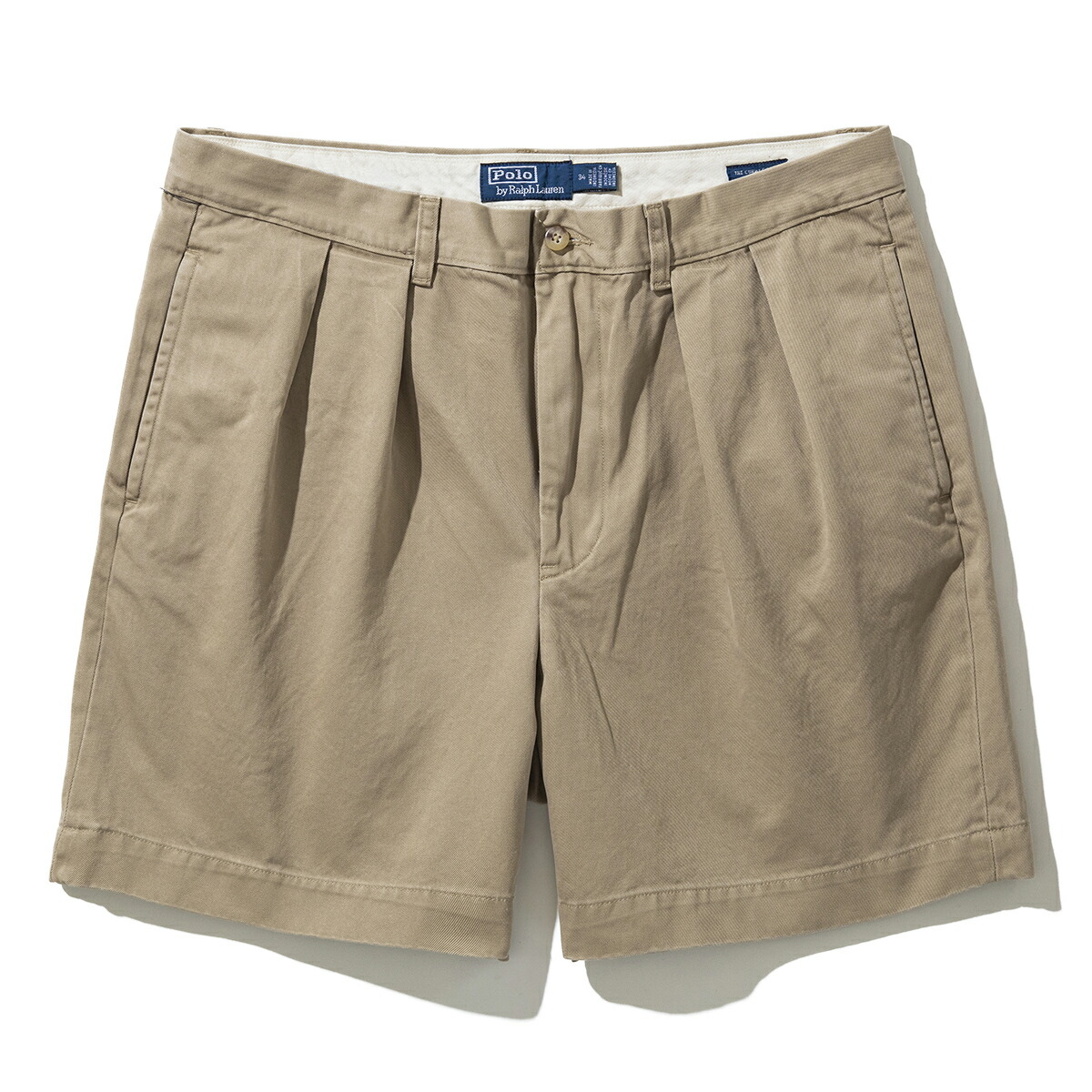 【20%OFF】POLO RALPH LAUREN RELAXED FIT PLEATED CHINO SHORTS(BEIGE/KHAKI)(ポロ ラルフ ローレン リラックスド フィット プリーテッド チノ ショーツ)【メンズ レディース】【チノパン ショート丈 ベーシック】【25SS】|Kinetics