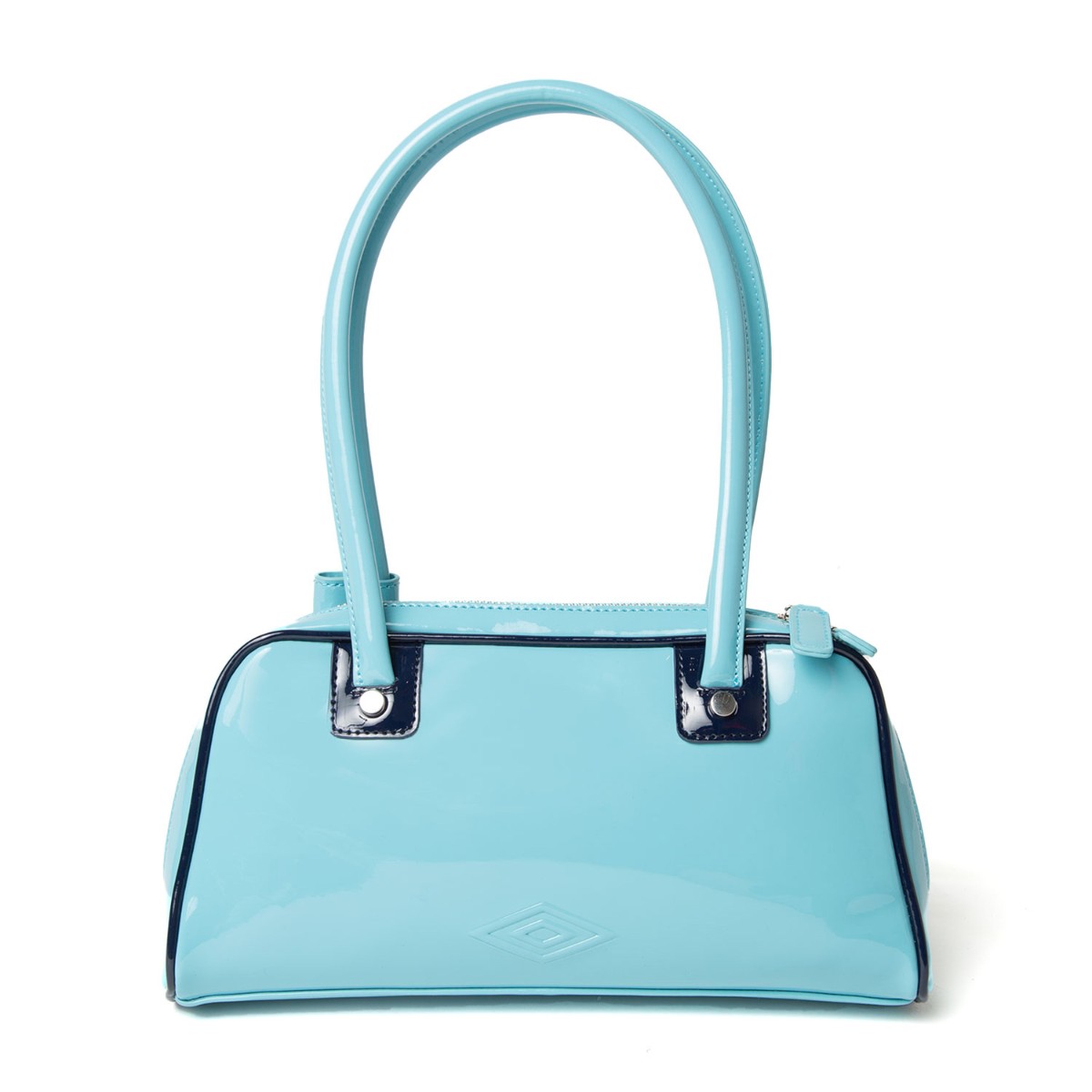 【ラスト1点】【20%OFF】 UMBRO HOUSE Enamel boston bag (Sax) (アンブロハウス エナメルボストンバッグ) 【メンズ レディース】【ハンドバッグ ミニバッグ 肩掛け コンパクト】【25SS】