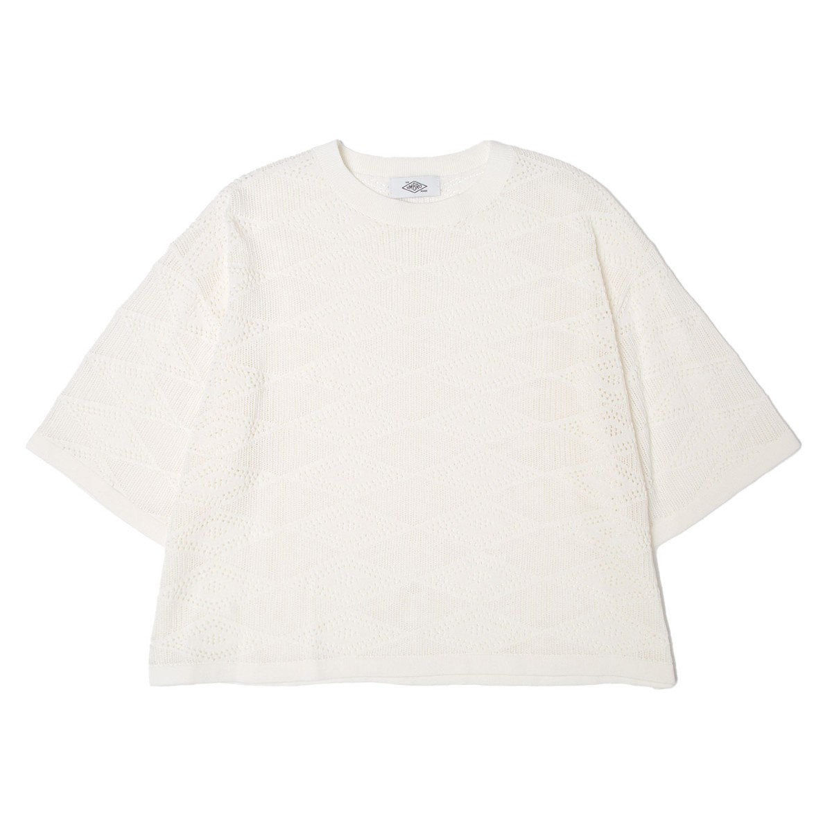 【20%OFF】 UMBRO HOUSE Mesh knit S/S tops (Off White) (アンブロハウス メッシュニットS/Sトップス) 【メンズ レディース】【ニットトップス ボックスシルエット】【25SS】