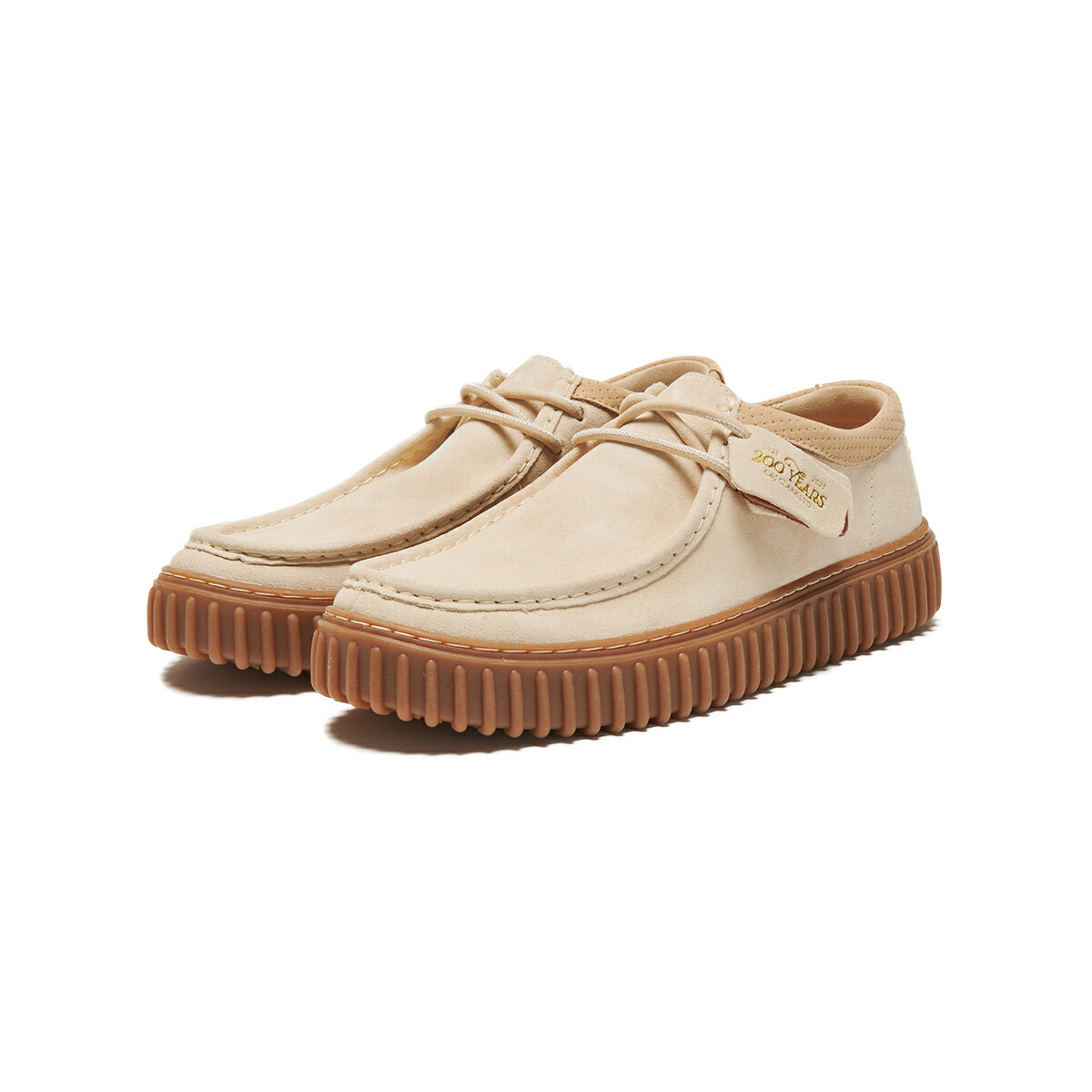 【20%OFF】Clarks Torhill Lo(Ecru Suede)(クラークス トーヒルロー)【メンズ】【モカシンシューズ 厚底】【25SS】