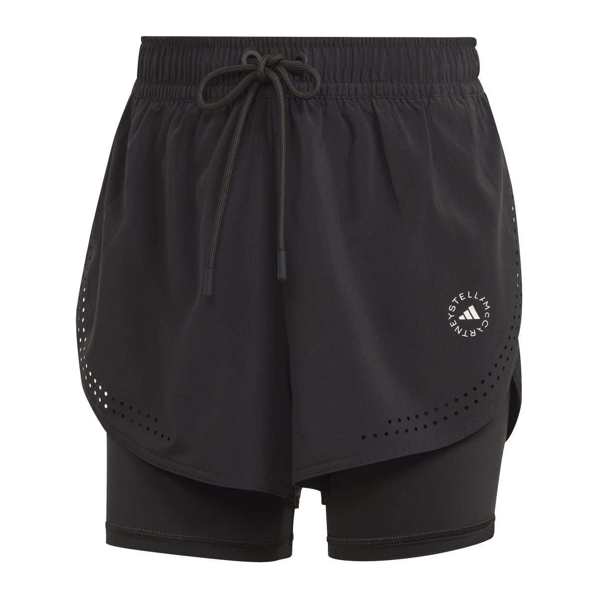 【ラスト1点】【30%OFF】 adidas by Stella McCartney TruePurpose Training 2in1 Short (Black) (アディダス バイ ステラ・マッカートニー TruePurpose 2-in-1 トレーニングショーツ) 【レディース】【ハーフパンツ トレーニング 通気性】【25SS】